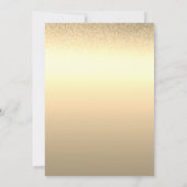 Gold Sweet 16 Anniversaire Invitation (Dos)