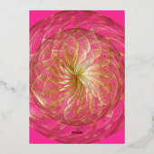 Gold Sweet 16 Invitation (Verso)