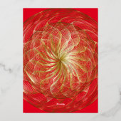 Gold Sweet 16 Invitation (Verso)