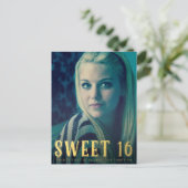 Gold Sweet 16 Seteen Party Photo carte postale (Debout devant)