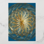 Gold Sweet 16 uitnodiging (Achterkant)