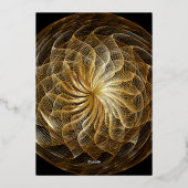 Gold Sweet 16 uitnodiging (Achterkant)