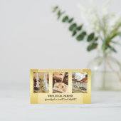 Gold Sweet Bakery Dessert Carte de visite photo (Debout devant)