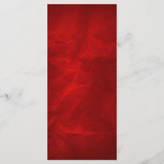 Gold Swirl Bright Red Wedding Programme (Dos)