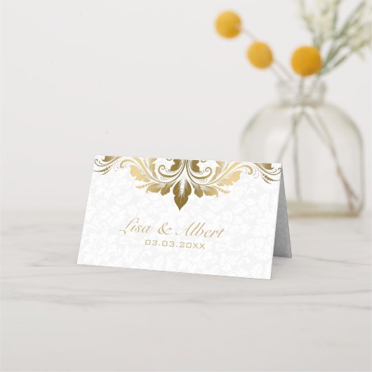 Gold Swirl en White Damaskers (Achterkant)