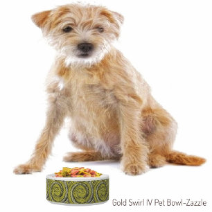 Gold Swirl IV Voerbakje