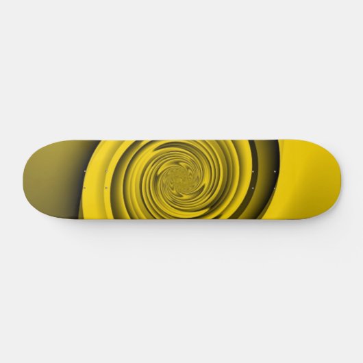 Gold Swirl Skateboard (Horizontaal)