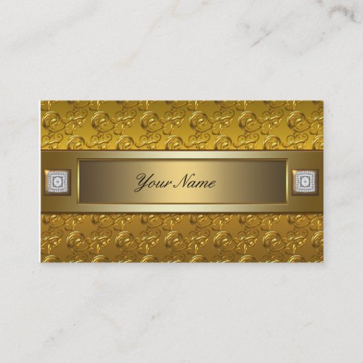 Gold Swirl Visitekaartje (Voorkant)