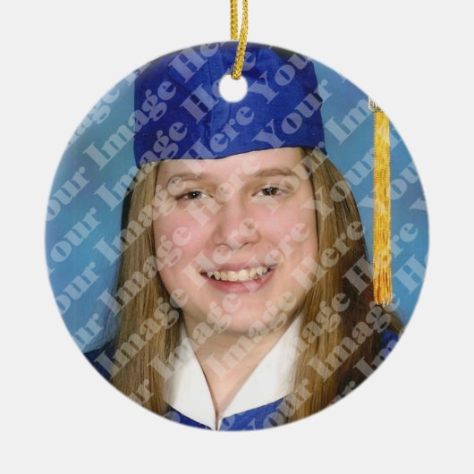 Gold Tassel Afstuderen Keepomwille Ornament (Voorkant)