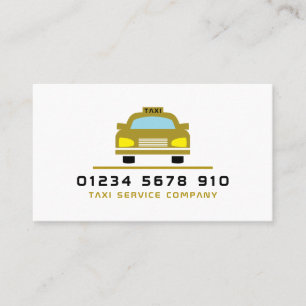 Gold Taxi Cab Logo, prijslijst Visitekaartje