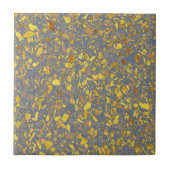Gold Terrazzo Pattern Tegeltje (Voorkant)