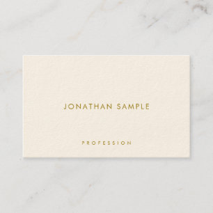 Gold Text Luxe Moderne minimalistische elegante Sj Visitekaartje