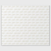 Gold Text Merry kerstwrapping paper Cadeaupapier (Vlak)