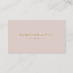 Gold Text Modern Elegant Eenvoudig Ontwerp Sjabloo Visitekaartje