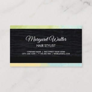 Gold Texture Velvet Black met Monogram Business Visitekaartje