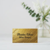 Gold Textured Visitekaartje (Staand voorkant)
