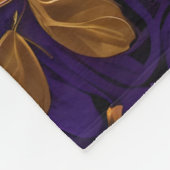 Gold Third Eye Hamsa Fleece Deken (Hoek)