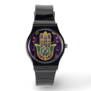 Gold Third Eye Hamsa Horloge
