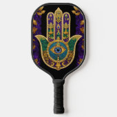  Gold Third Eye Hamsa Pickleball Paddle (Voorkant)