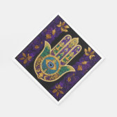  Gold Third Eye Hamsa Servet (Hoek)