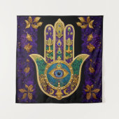 Gold Third Eye Hamsa Wandkleed (Voorkant)