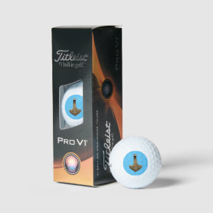 Gold Thor Hammer bleu Titleist Pro balles de golf
