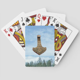 Gold Thor Hammer bomen Poker speelkaarten