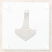 Gold Thor Hammer helder onderzetter (Achterkant)