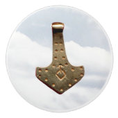 Gold Thor Hammer keramische knop (Voorkant)