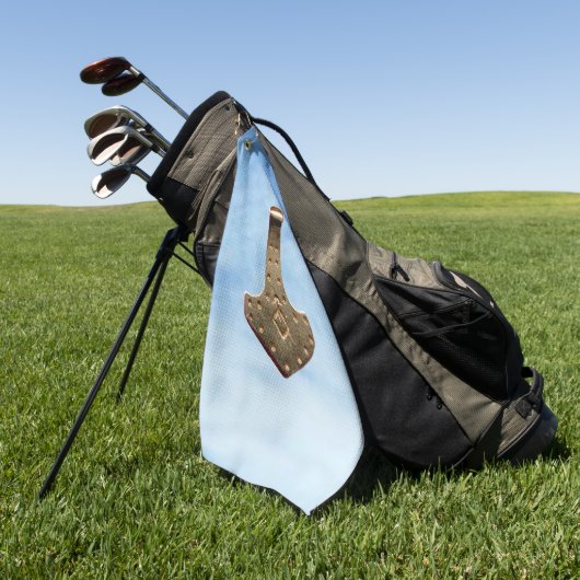 Gold Thor Hammer nuages serviette de golf (Vert)
