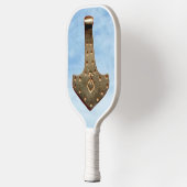 Gold Thor Hammer sky pickleball paddle (Links)