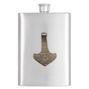Gold Thor Hammer stainless steel flask Flacon