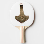 Gold Thor Hammer white ping pong paddle Tafeltennisbatje (Voorkant)