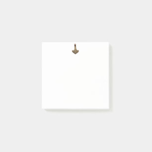Gold Thor Hammer witte notitieblokken Post-it® Notes