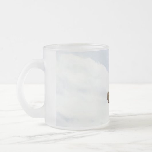 Gold Thor Hammer wolken frosted glass mok (Links)
