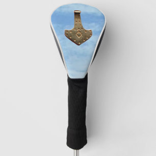 Gold Thor Hammer wolken golfclub driver cover