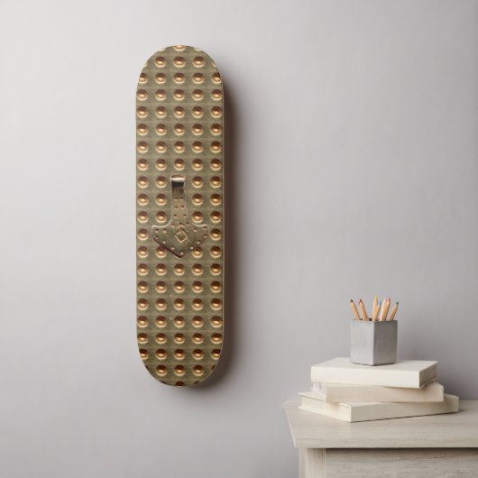 Gold Thor's Hammer Gold Indent skateboard (Muurkunst)