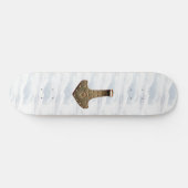 "Gold Thor's Hammer wolds skateboard" Skateboard (Horizontaal)