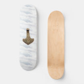 "Gold Thor's Hammer wolds skateboard" Skateboard (Voorkant)