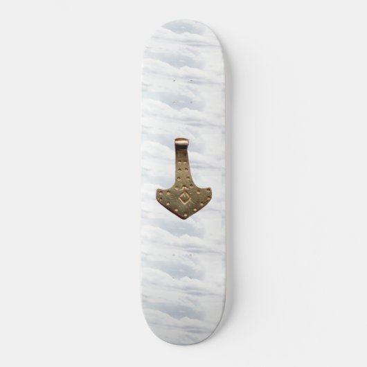 "Gold Thor's Hammer wolds skateboard" Skateboard (Voorkant)