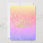 Gold Tiara Quinceañera Party Invitation (Dos)