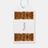 Gold Tiki Sculpture Thunder_Cove Cadeaulabel (Achterkant)