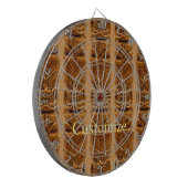 Gold Tiki Sculpture Thunder_Cove Dartbord (Voorkant Links)