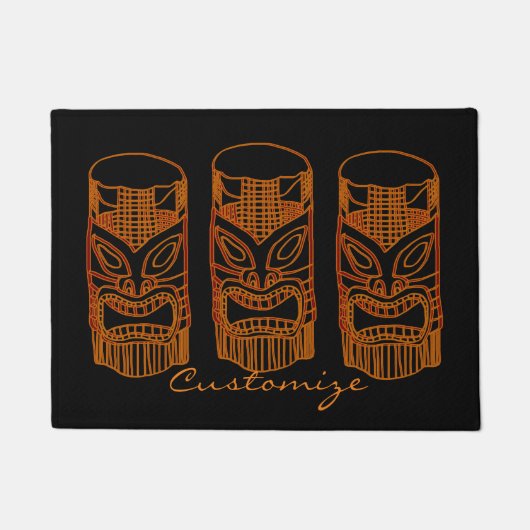 Gold Tiki Sculpture Thunder_Cove Doormat Deurmat (Voorkant)