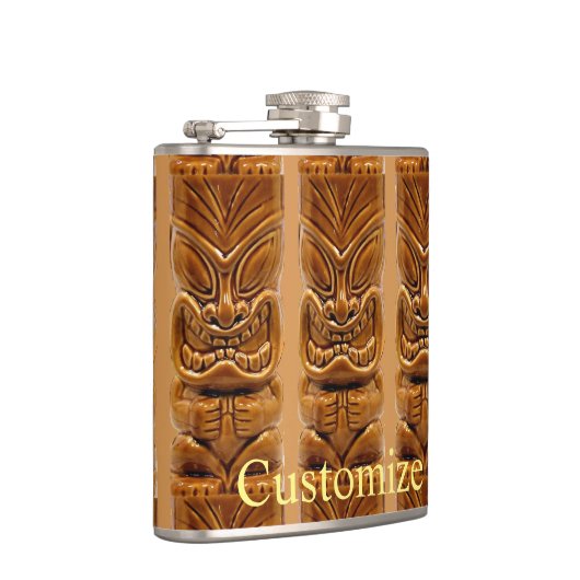 Gold Tiki Sculpture Thunder_Cove Heupfles (Rechts)