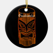 Gold Tiki Sculpture Thunder_Cove Keramisch Ornament (Voorkant)
