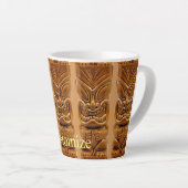 Gold Tiki Sculpture Thunder_Cove Latte Mok (Rechterhoek)