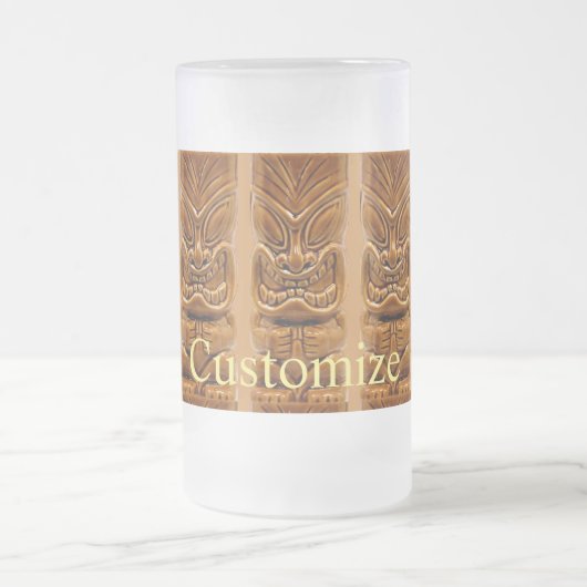 Gold Tiki Sculpture Thunder_Cove Matglas Bierpul (Center)