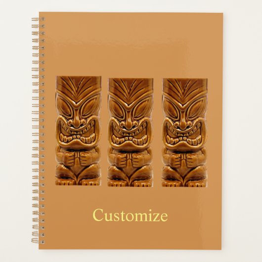Gold Tiki Sculpture Thunder_Cove Planner (Voorkant)