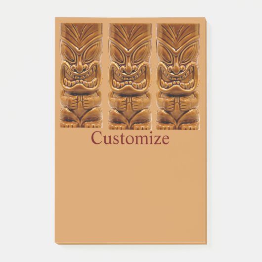 Gold Tiki Sculpture Thunder_Cove Post-it® Notes (Voorkant)